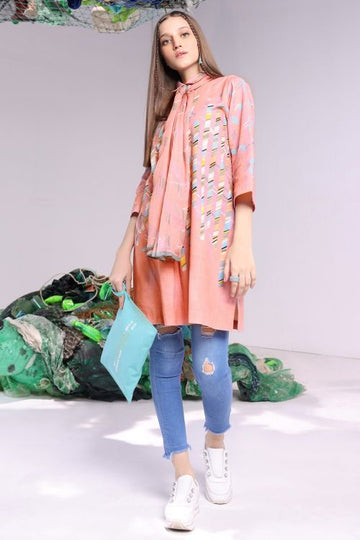 MAK-W-F-004-21 Peach AlKaram MAK Collection 2021